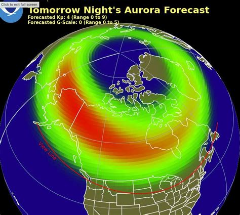 aurora borealis forecast northeast